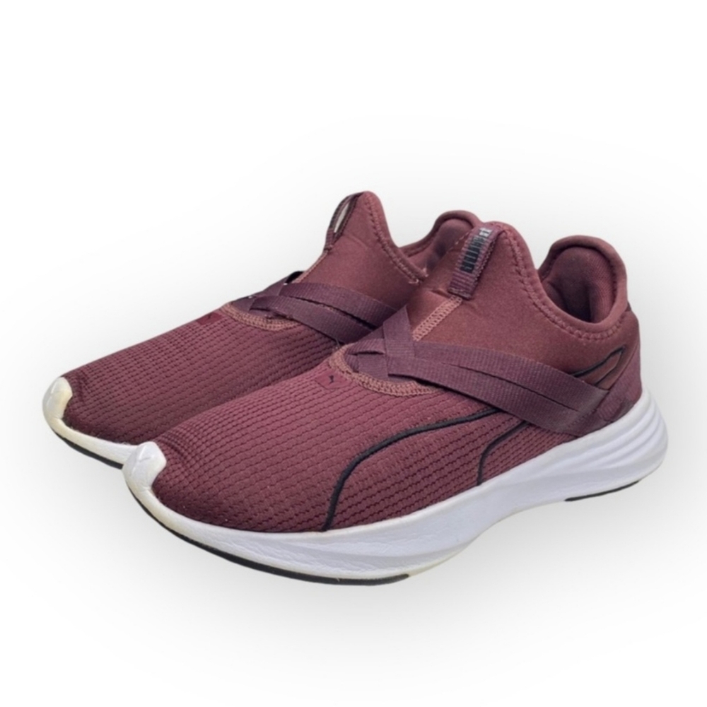 Puma ☼ Radiate XT Slip On Running Shoes Sneakers ☼ Burgundy ☼ Size 38.5 8M 8.5M